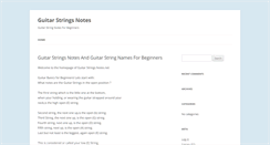 Desktop Screenshot of guitarstringsnotes.net