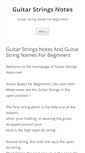 Mobile Screenshot of guitarstringsnotes.net